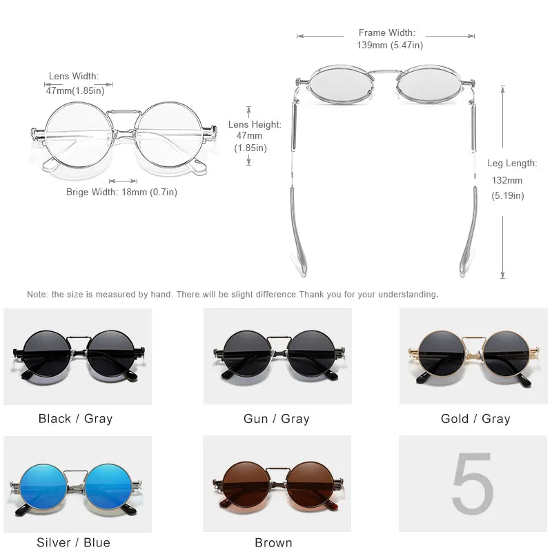 High Quality Gothic Steampunk Sunglasses