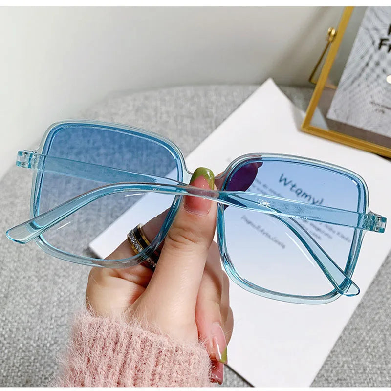 Oversized Rectangle Sunglasses for Women