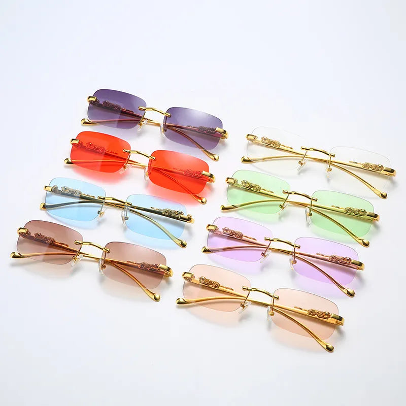 Rimless Vintage Unisex Sunglasses – RN Optics