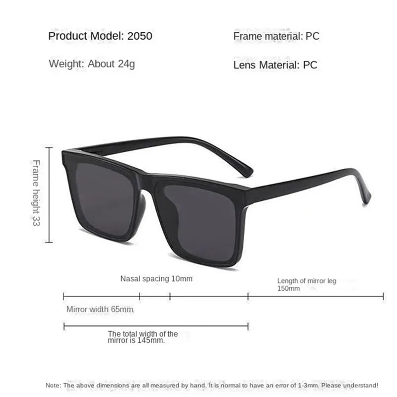 Classic Rectangle Sun Glasses