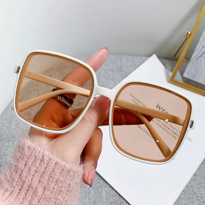 Oversized Rectangle Sunglasses for Women