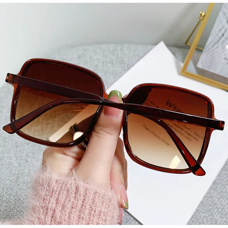 Oversized Rectangle Sunglasses for Women