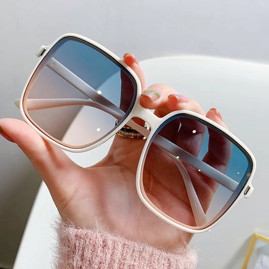 Oversized Rectangle Sunglasses for Women