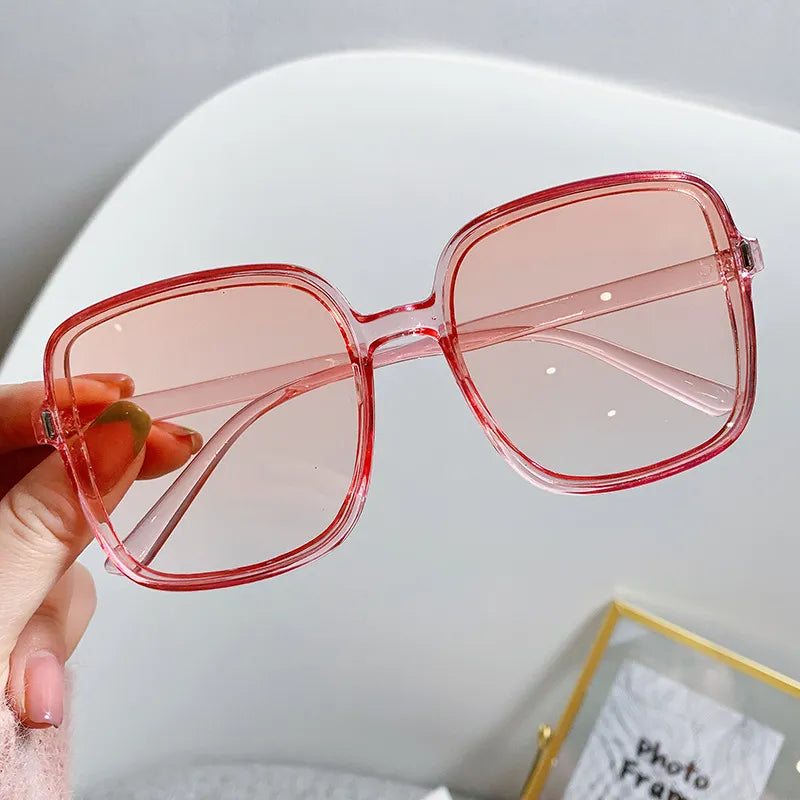 Oversized Rectangle Sunglasses for Women